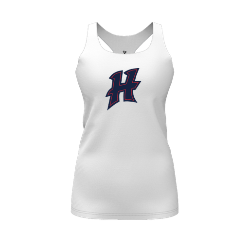 [FT0TRBWH-FYS-LOGO2] Decker Racerback Tank Top (Female Youth S, White, Logo 2)