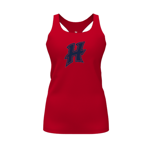 [FT0TRBRD-FYS-LOGO2] Decker Racerback Tank Top (Female Youth S, Red, Logo 2)