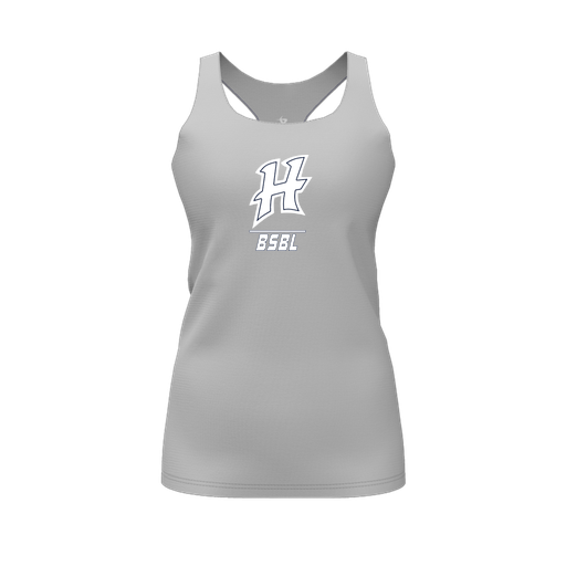 [FT0TRBGY-FYS-LOGO1] Decker Racerback Tank Top (Female Youth S, Gray, Logo 1)