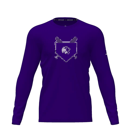 [CUS-DRIF-TEES-PER-CNK-LSL-PUR-YXS-LOGO3] Dri Fit Performance T-Shirt (Youth XS, Purple, Logo 3, Long Sleeve)