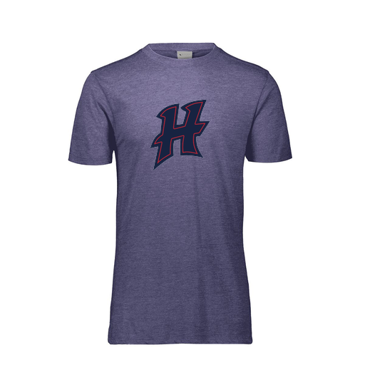 [FTSCUBNV-YS-LOGO2] Decker Youth Tri-Blend T-Shirt - Short Sleeve (Youth S, Navy, Logo 2)