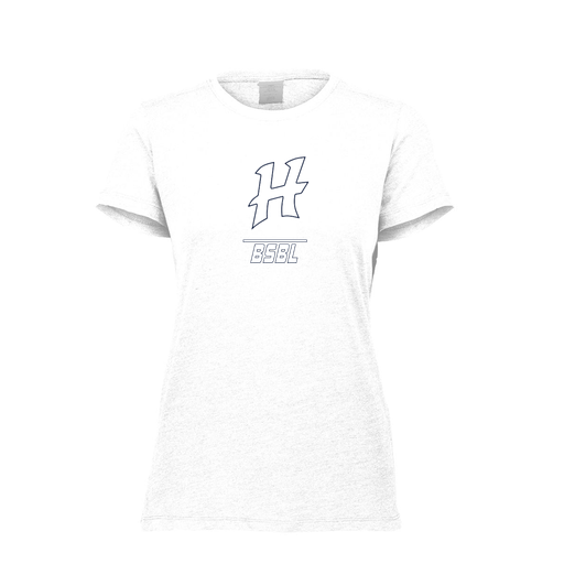 [FTSCUBWH-FAXS-LOGO1] Decker Women's Tri-Blend T-Shirt - Short Sleeve (Female Adult XS, White, Logo 1)