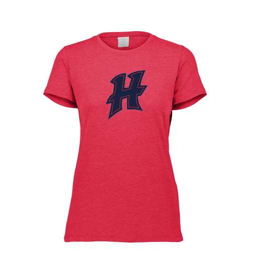 [FTSCUBRD-FAXS-LOGO2] Decker Women's Tri-Blend T-Shirt - Short Sleeve (Female Adult XS, Red, Logo 2)