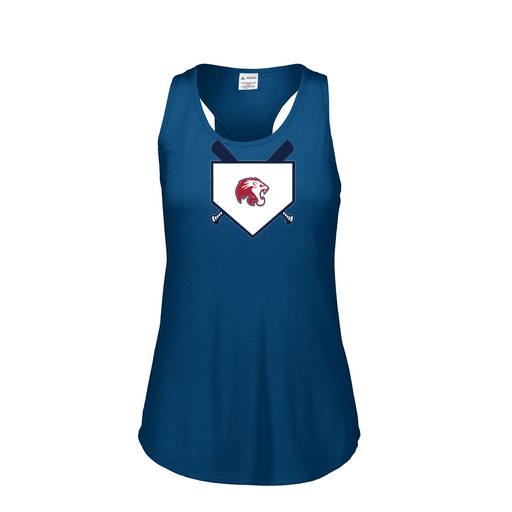 [3078.U22.S-LOGO3] Ladies Tri Blend Tank Top (Female Adult S, Navy, Logo 3)