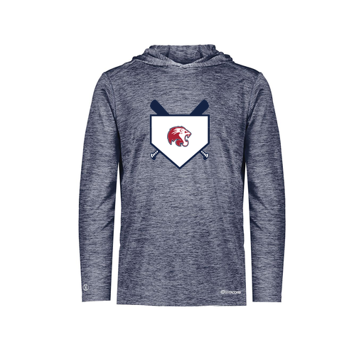 [FOLHCGNV-AS-LOGO3] Decker Men's Charge Hoodie (Adult S, Navy, Logo 3)