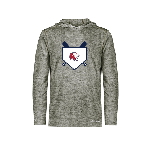 [FOLHCGGY-AS-LOGO3] Decker Men's Charge Hoodie (Adult S, Gray, Logo 3)