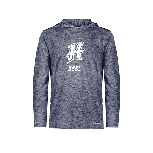 [FOLHCGNV-YS-LOGO1] Decker Youth Charge Hoodie (Youth S, Navy, Logo 1)