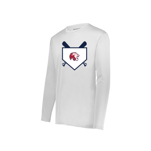 [222822.005.XS-LOGO3] Men's LS Smooth Sport Shirt (Adult XS, White, Logo 3)