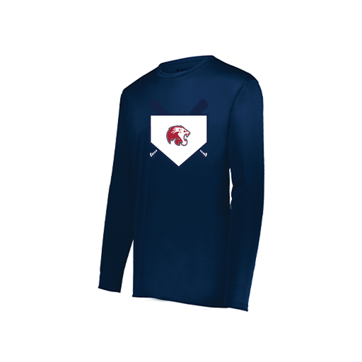 [222822.065.XS-LOGO3] Men's LS Smooth Sport Shirt (Adult XS, Navy, Logo 3)