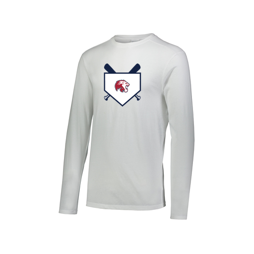 [FTLCUBWH-AXS-LOGO3] Decker Men's Tri-Blend T-Shirt - Long Sleeve (Adult XS, White, Logo 3)