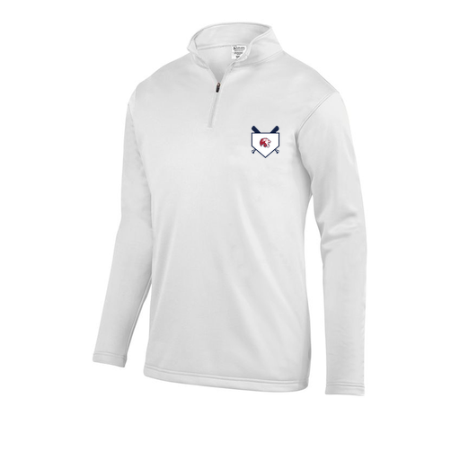 [DFW-FFQZ-WHT-AS-LOGO3] Men's FlexFleece 1/4 Zip (Adult S, White, Logo 3)