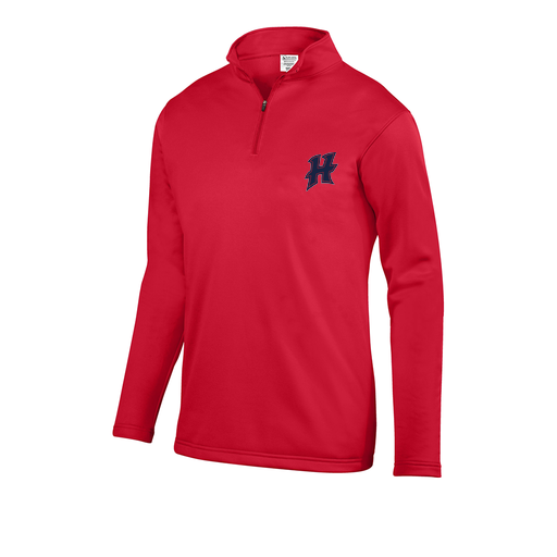 [DFW-FFQZ-RED-AS-LOGO2] Men's FlexFleece 1/4 Zip (Adult S, Red, Logo 2)