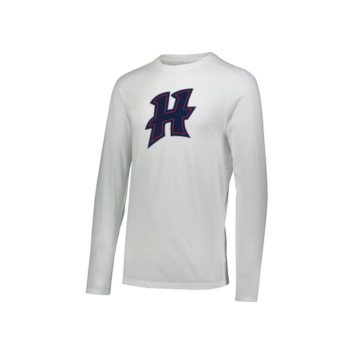 [FTLCUBWH-YS-LOGO2] Decker Youth Tri-Blend T-Shirt - Long Sleeve (Youth S, White, Logo 2)