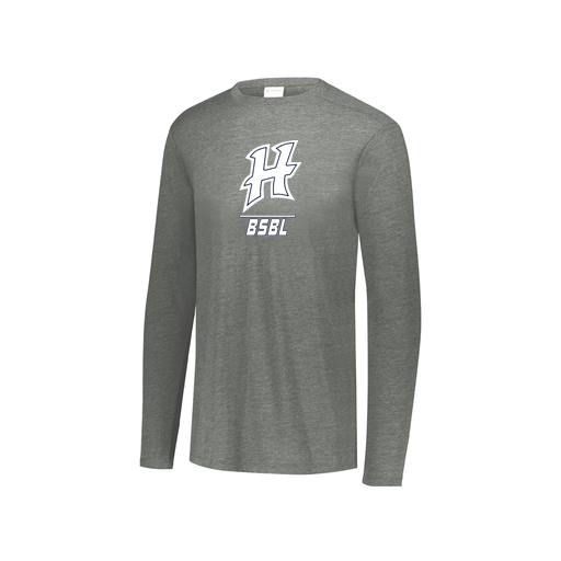 [FTLCUBGY-YS-LOGO1] Decker Youth Tri-Blend T-Shirt - Long Sleeve (Youth S, Gray, Logo 1)