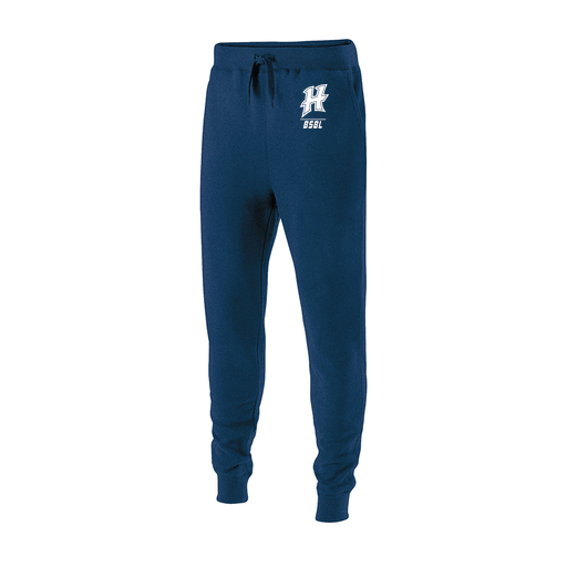 [229648.065.S-LOGO1] Youth 60/40 Fleece Jogger (Youth S, Navy, Logo 1)