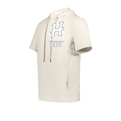 [222605-WHT-YS-LOGO1] YOUTH VENTURA SOFT KNIT SHORT SLEEVE HOODIE (Youth S, White, Logo 1)