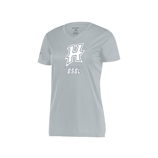 [222820.099.S-LOGO1] Ladies Movement Dri Fit Shirt (Female Adult S, Silver, Logo 1)