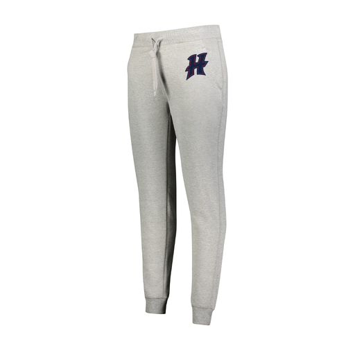 [229748.017.XS-LOGO2] Ladies 60/40 Fleece Jogger (Female Adult XS, Silver, Logo 2)